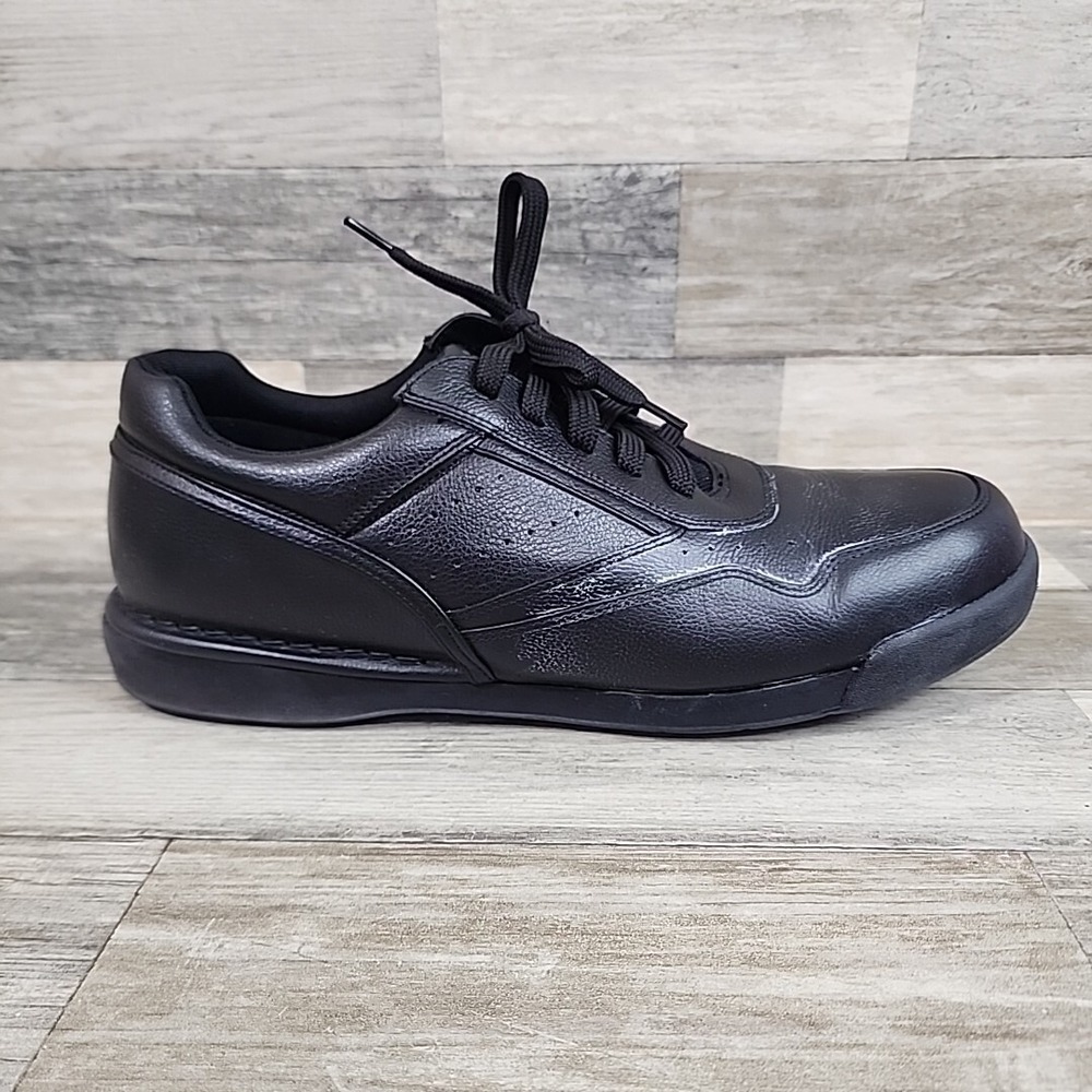 Rockport Prowalker K71096‎ Sneakers Mens Sz 13 Black Leather Shoes